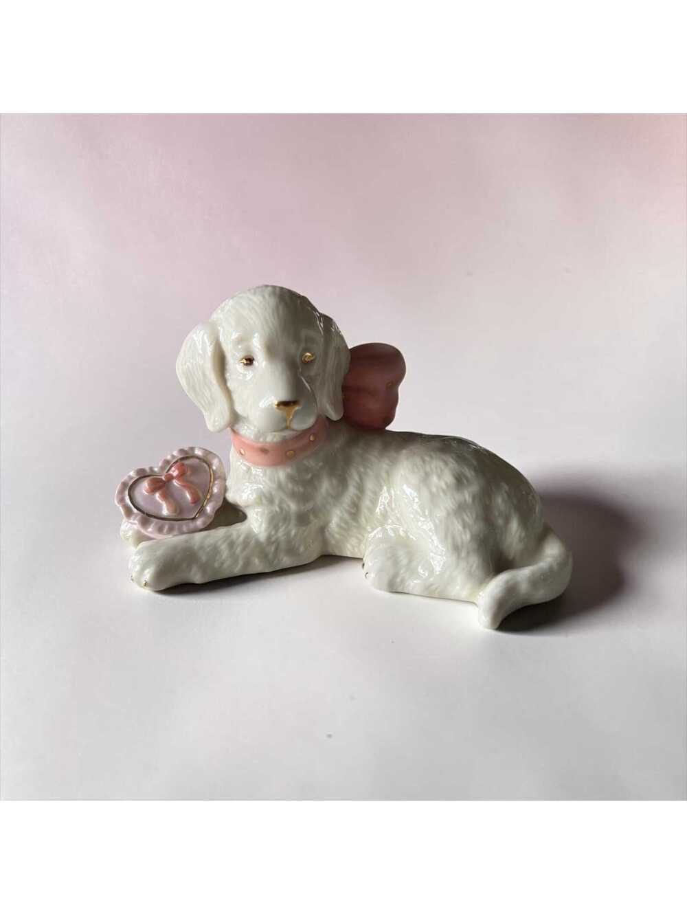 Lenox Golden Retriever Figurine | Vintage Lenox Dog Collectible with COA